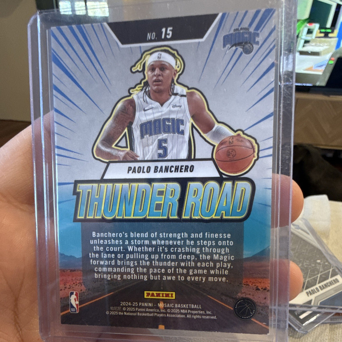 Panini 2024 25 Mosaic Thunder Road #15 Paolo Banchero Orlando Magic1
