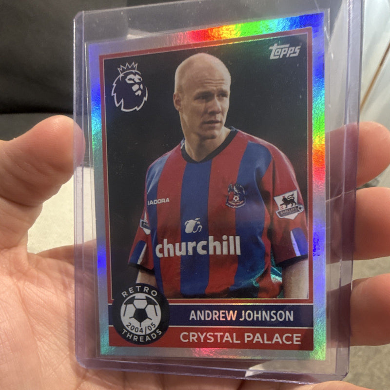 Topps Premier League Retro Threads 2004/05 Andrew Johnson Crystal Palace 3880