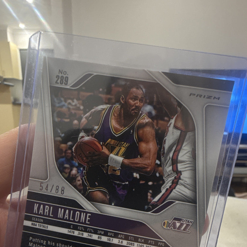 Panini Prizm 2024 25 Karl Malone Legends Red /88 #289 Utah Jazz2