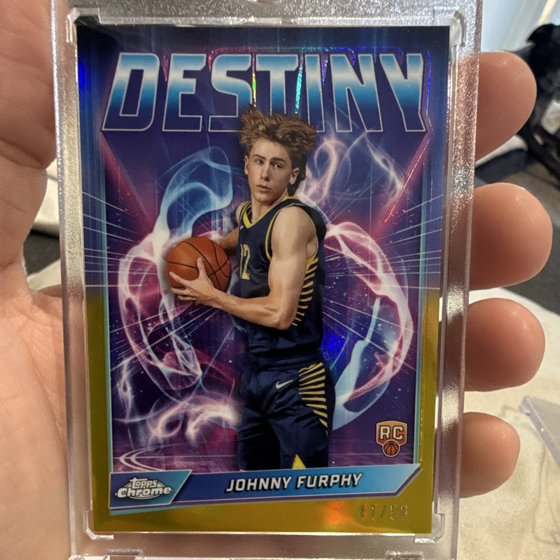 Topps Chrome Destiny Johnny Furphy RC D-25 Serial Numbered 41/500
