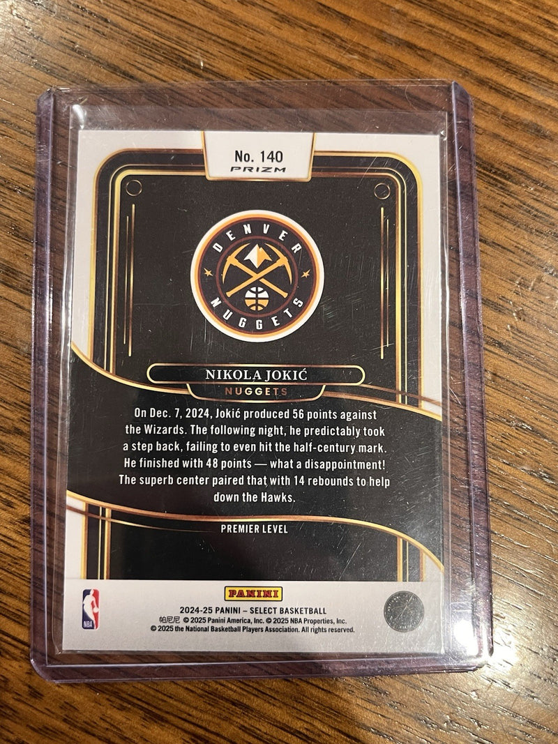 Panini Select 2024 25 Nikola Jokić Prizm Premier Level Denver Nuggets #1402