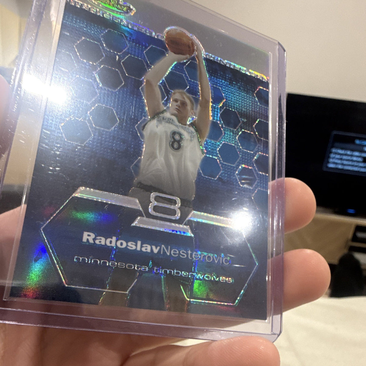 Topps Radoslav Nesterovic Int'l Center of Attention Finest Refractor 196/2505