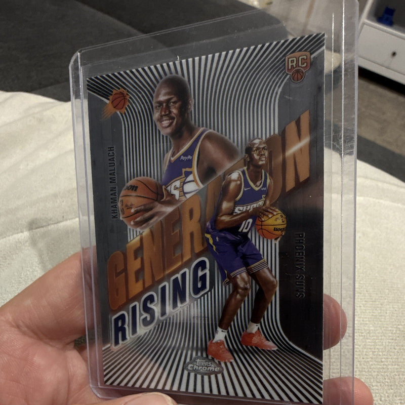 Khaman Maluach Rookie Insert Topps Chrome Generation Rising GR-9 Suns 20250