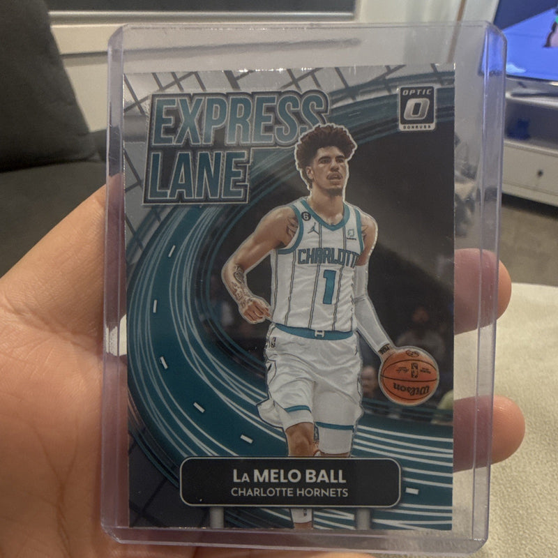 Panini LaMelo Ball Express Lane 2022 23 Donruss Optic Hornets No. 110