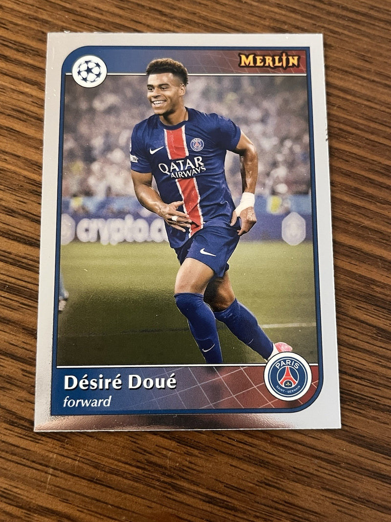 Topps Merlin Collections Désiré Doué Base UEFA Champions League Paris SG #781