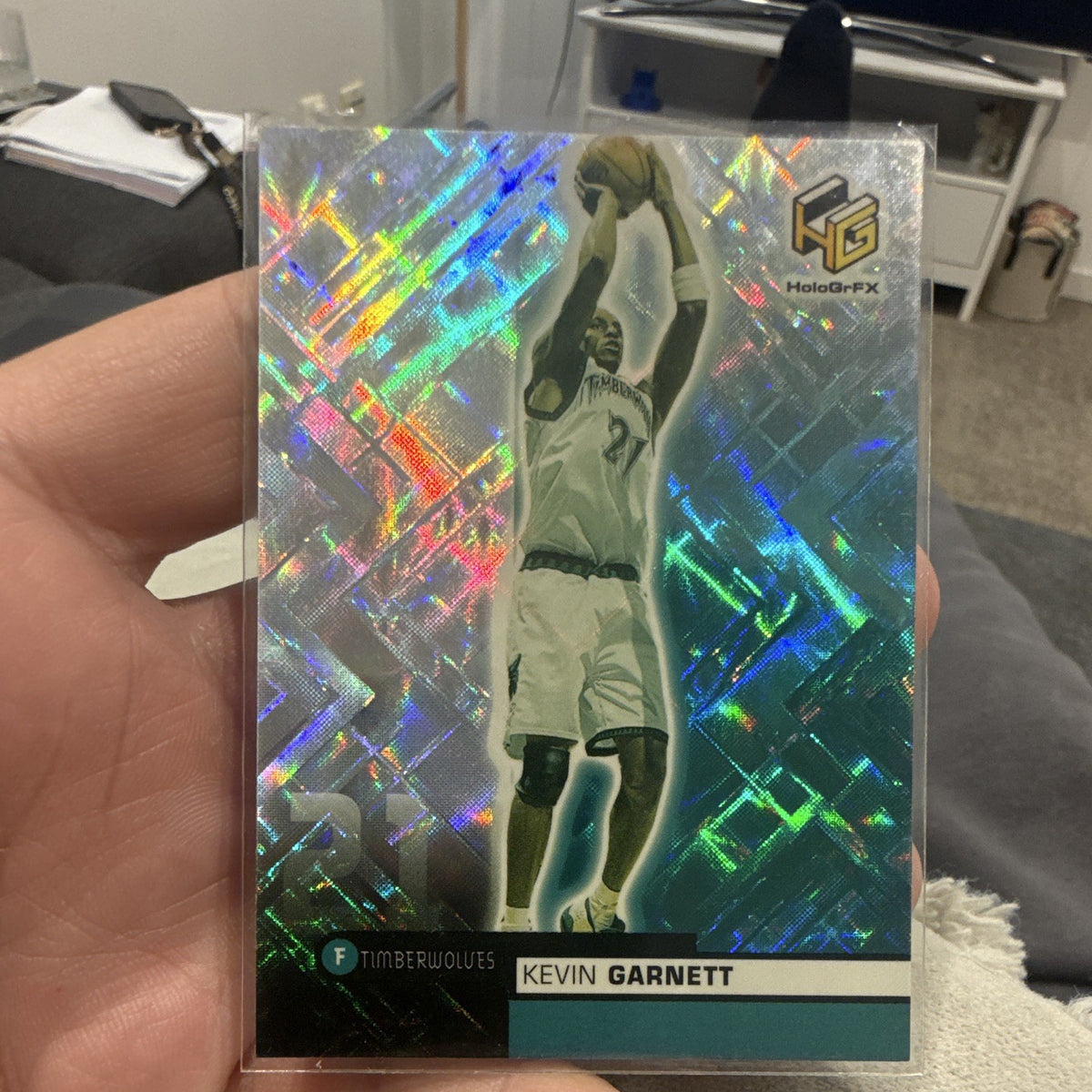 Upper Deck HoloGrFX Insert Kevin Garnett 1999 #33 Timberwolves NBA0