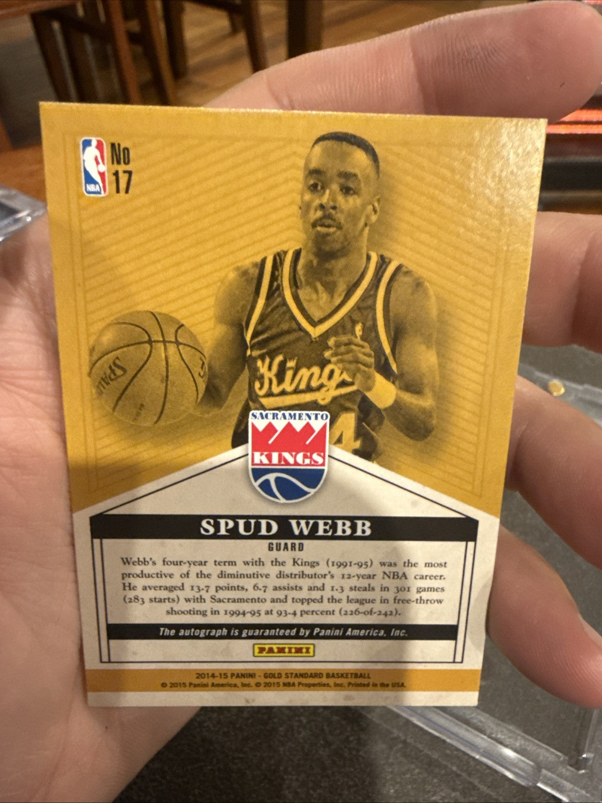 Spud Webb Gold Standard Auto3