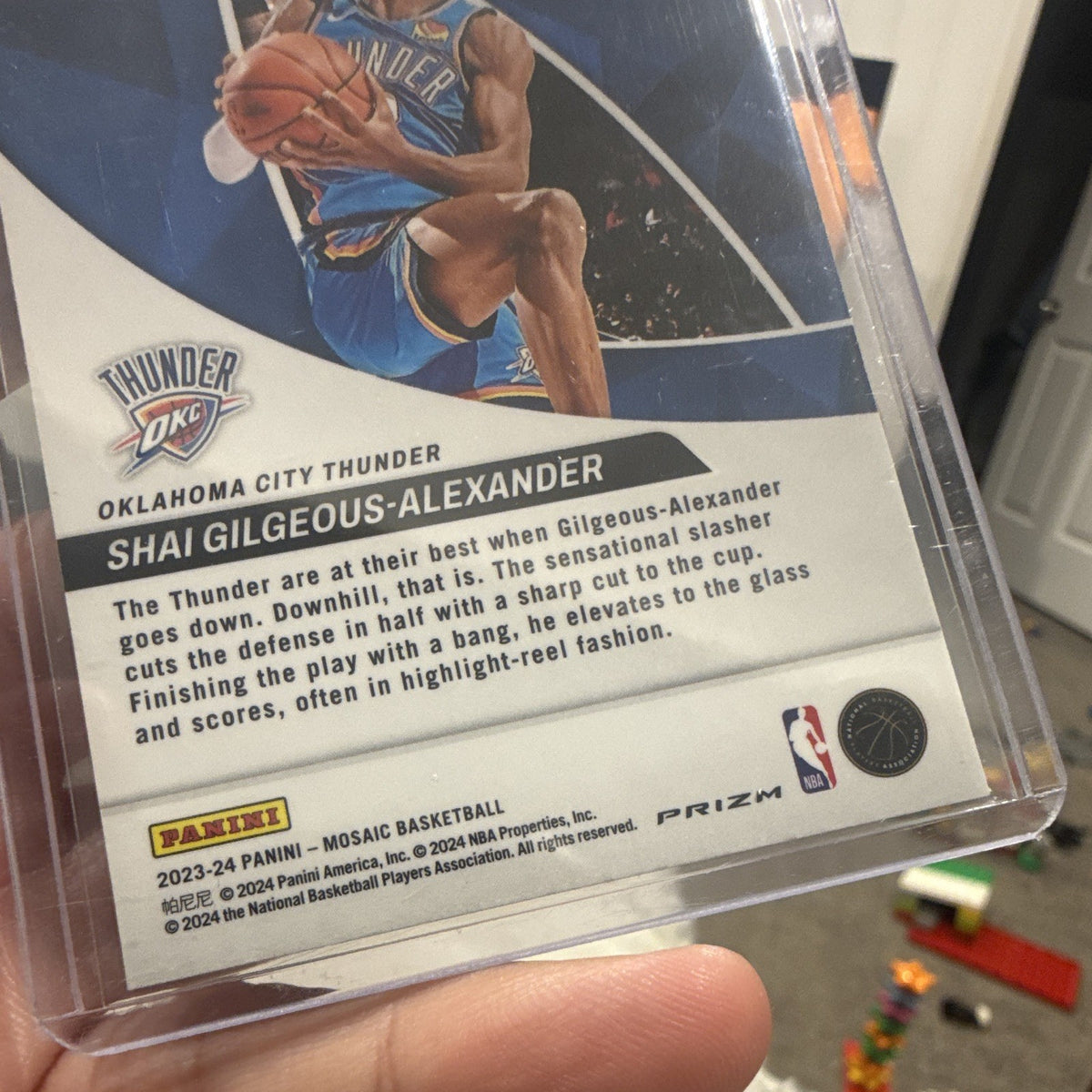Panini Mosaic 2023 24 Shai Gilgeous Alexander Reactive Green No. 72