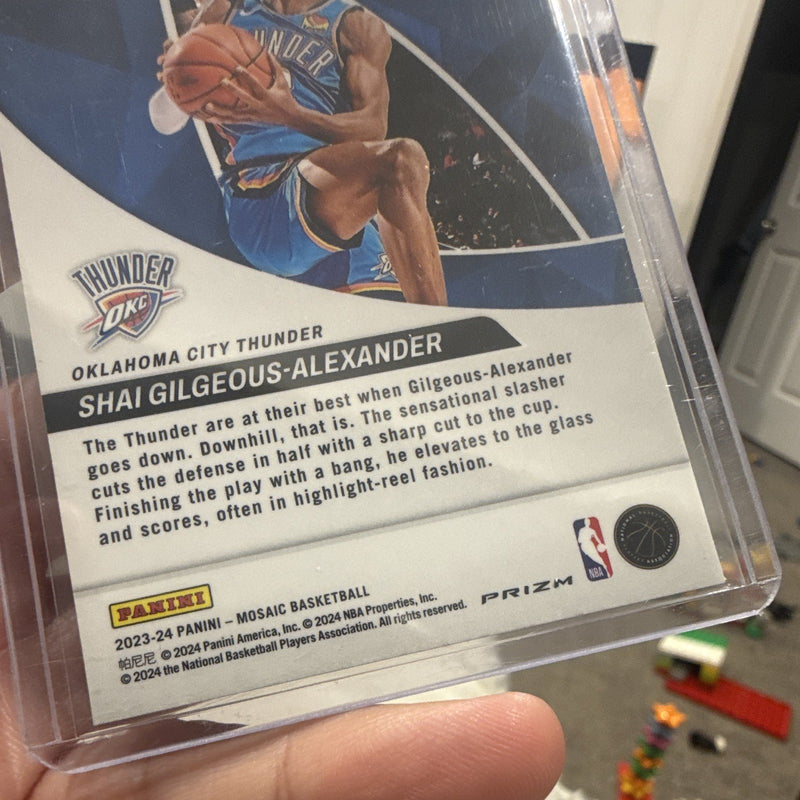 Panini Mosaic 2023 24 Shai Gilgeous Alexander Reactive Green No. 72
