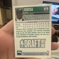 Topps 2003 04 Kendrick Perkins Rookie NBA Draft Boston Celtics 2471