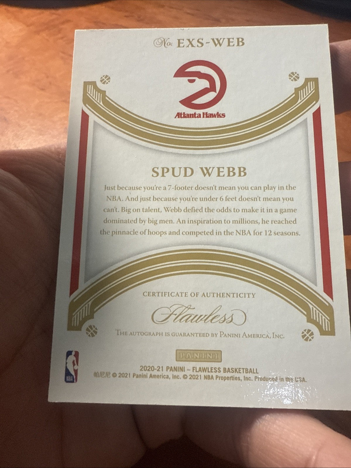 Spud Webb Flawless 10/256