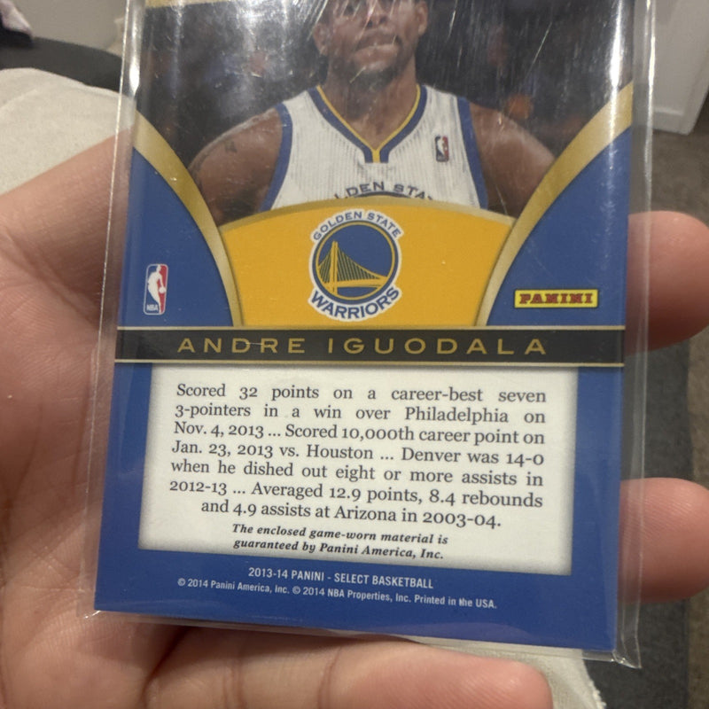 2013 14 Panini Select Basketball Andre Iguodala Select Swatches No.69 Warriors2