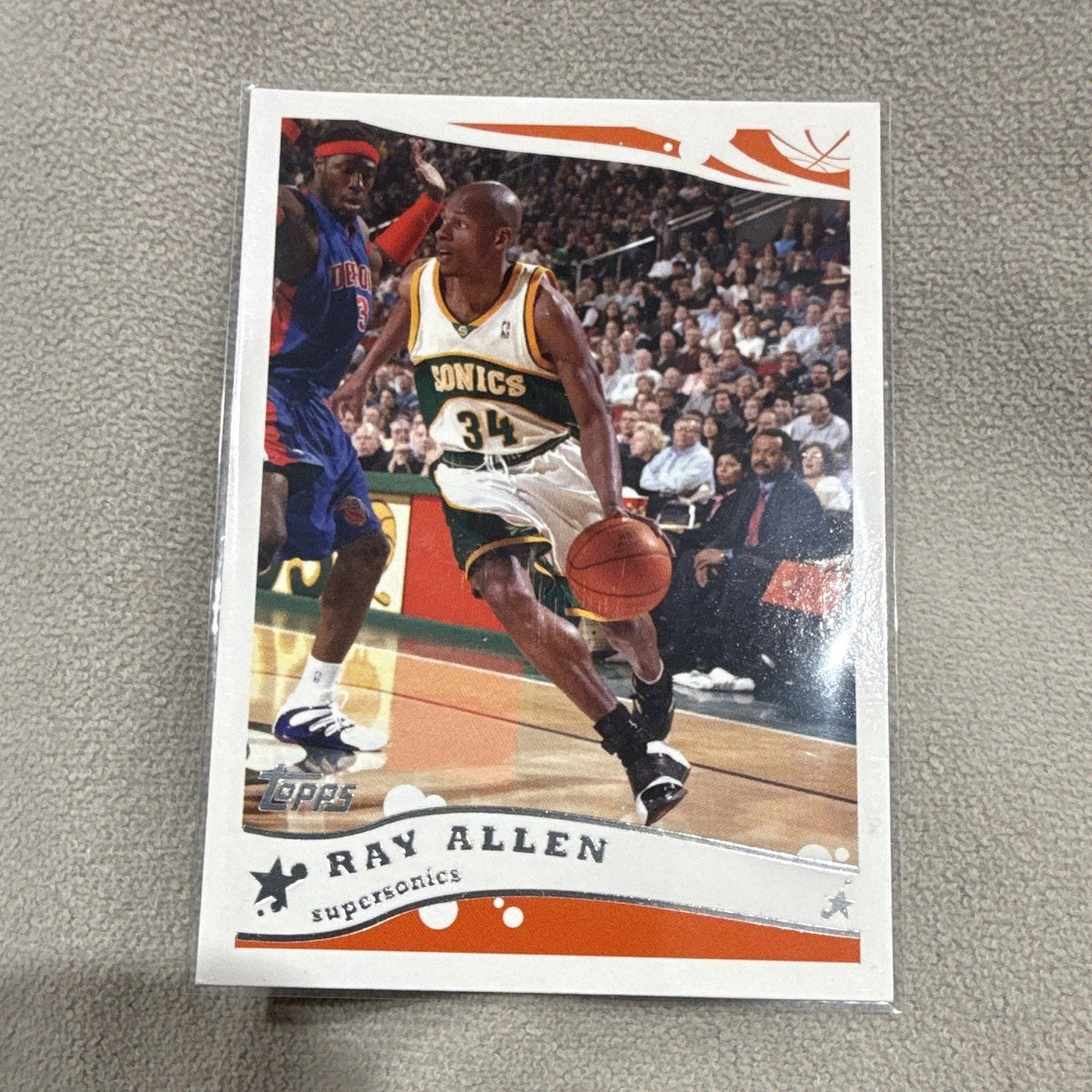 Topps Ray Allen 2005 Base Set Seattle SuperSonics NBA Basketball Card #140