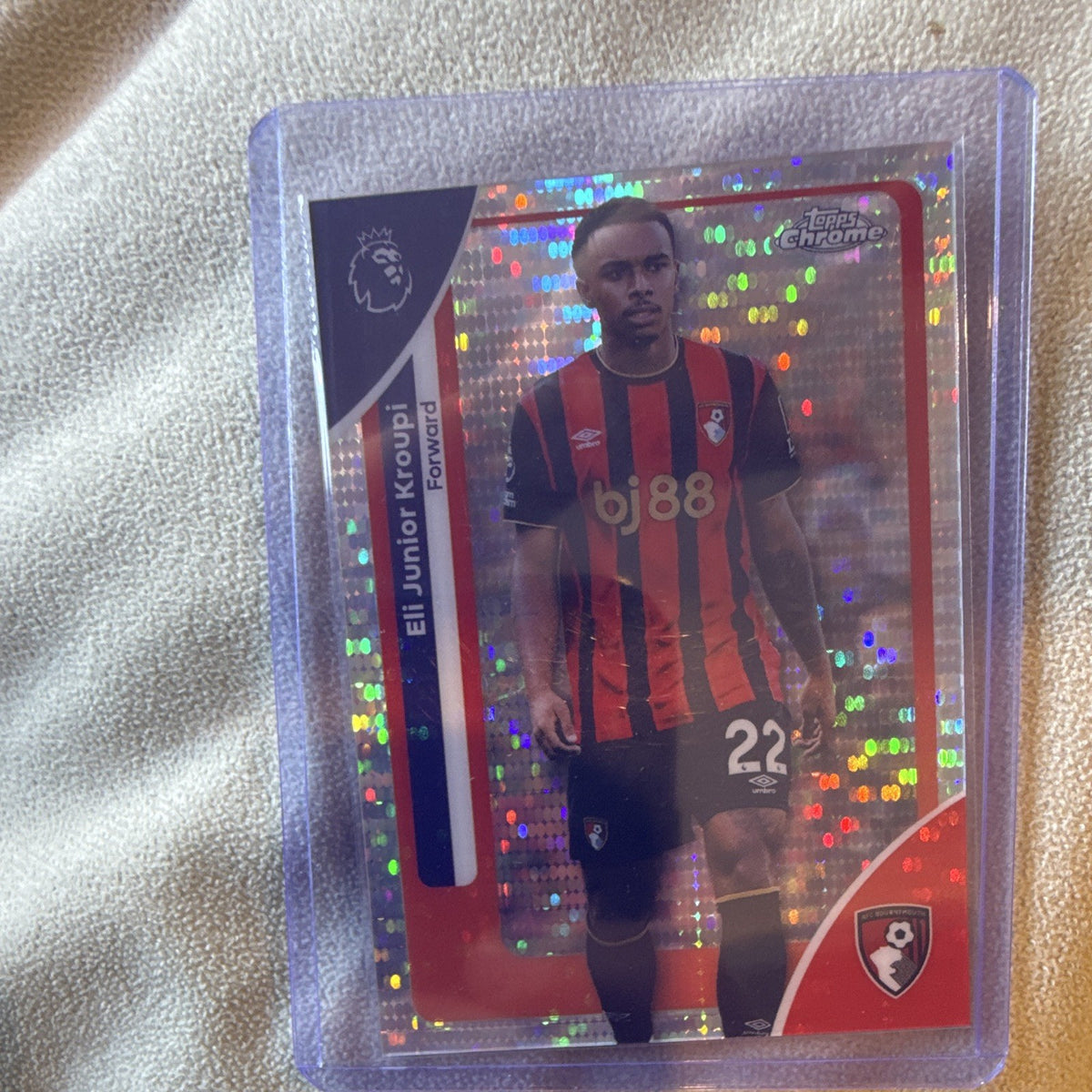 Eli Junior Kroupi Parallel/Variety Topps Chrome Premier League Bournemouth #73