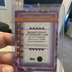 Topps Finest Basketball 2024 25 Oso Ighodaro Rookie Finest Auto RFA 011