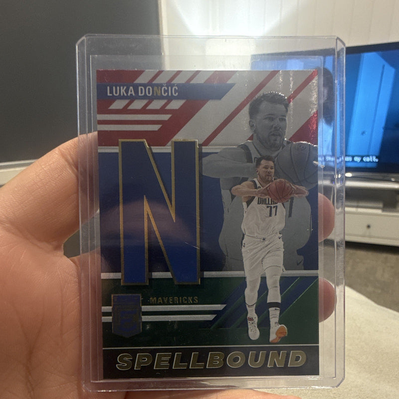 Panini 2023 24 Donruss Elite Luka Dončić Spellbound Insert No. 27 Mavericks0