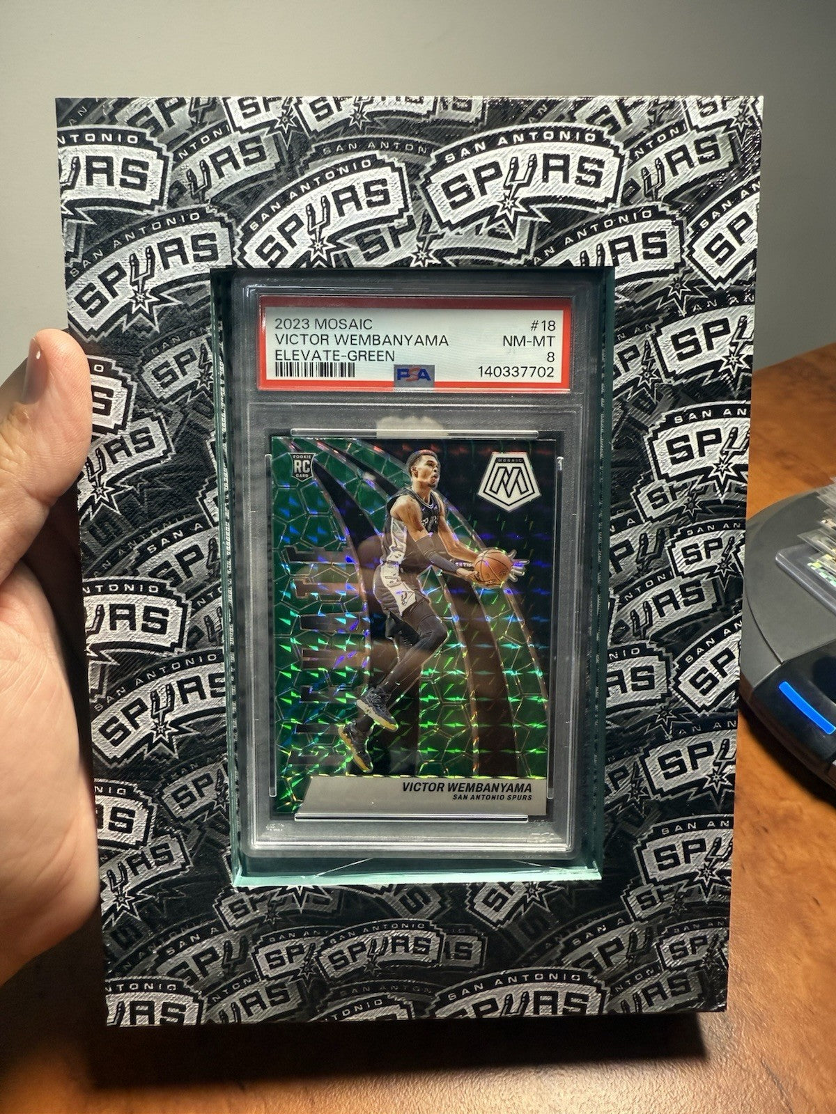 2023 Victor Wembanyama Rookie Mosaic with Custom Wemby Slab Display7
