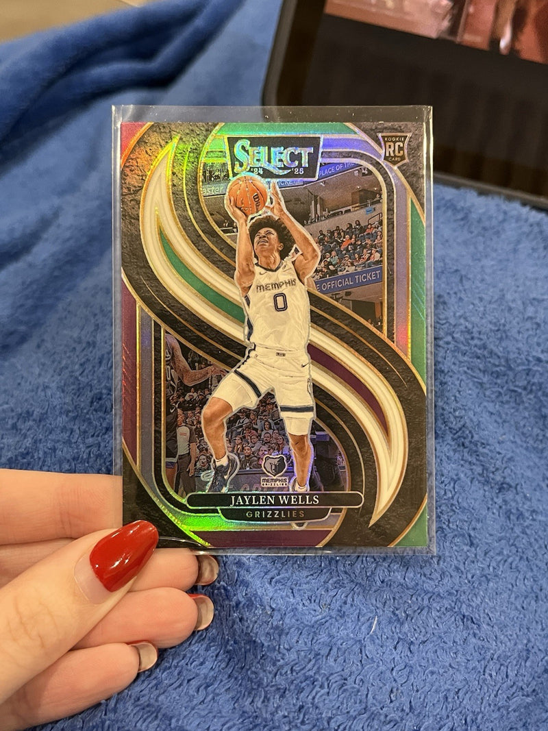 Panini Jaylen Wells RC Prizm 2024 25 Select Basketball Premier Level #1880