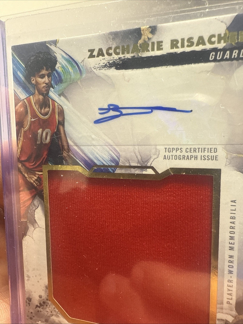 2024 25 Topps Inception Zaccharie Risacher Rookie Jumbo Relic Auto RJR ZR2