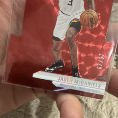 Panini Donruss Elite 2023 24 Jaden McDaniels Parallel #155 67/97 Timberwolves3
