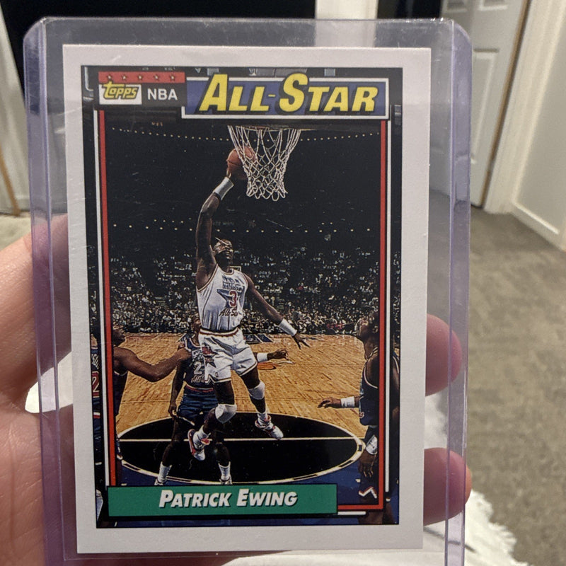 Topps 1991 92 NBA All Star Insert #121 Patrick Ewing Trading Card0