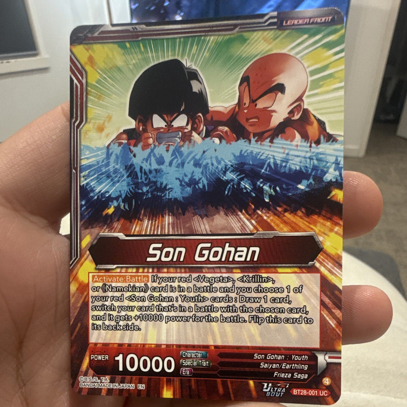 Son Gohan Leader Uncommon Foil Ultra Boost BT28-001 Dragon Ball Super1