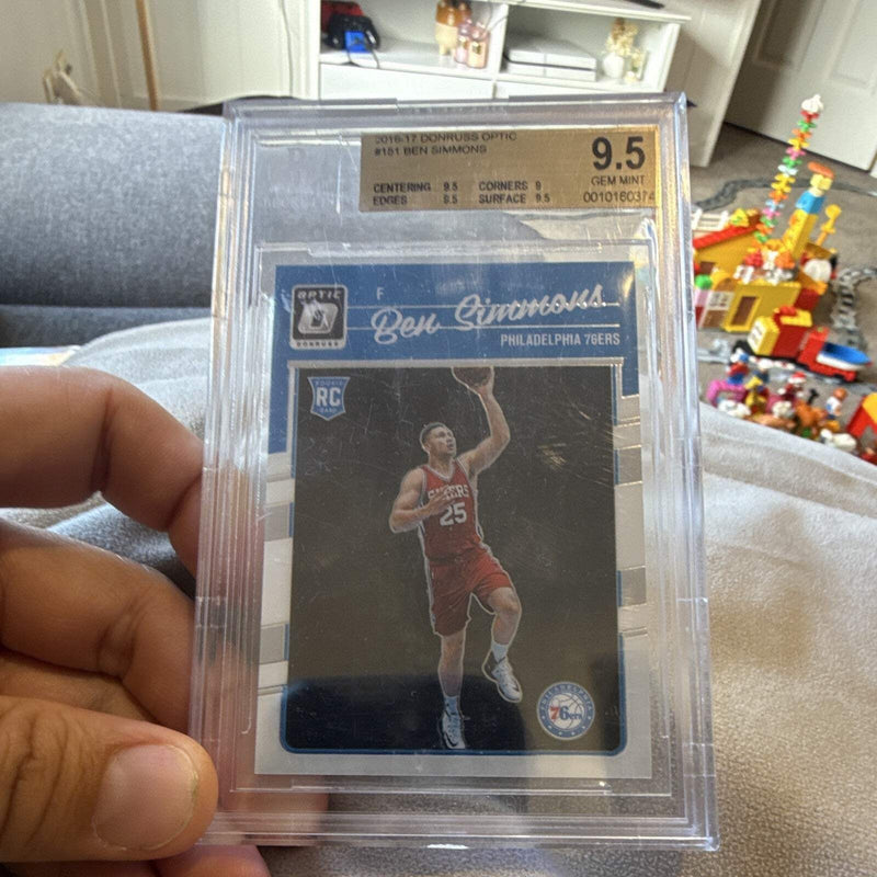 Panini 2016 17 Donruss Optic Ben Simmons Rookie 151 BGS 9.5 Basketball0