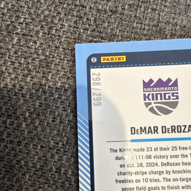 Panini Donruss Optic DeMar DeRozan Sacramento Kings #218 Parallel 298/2993