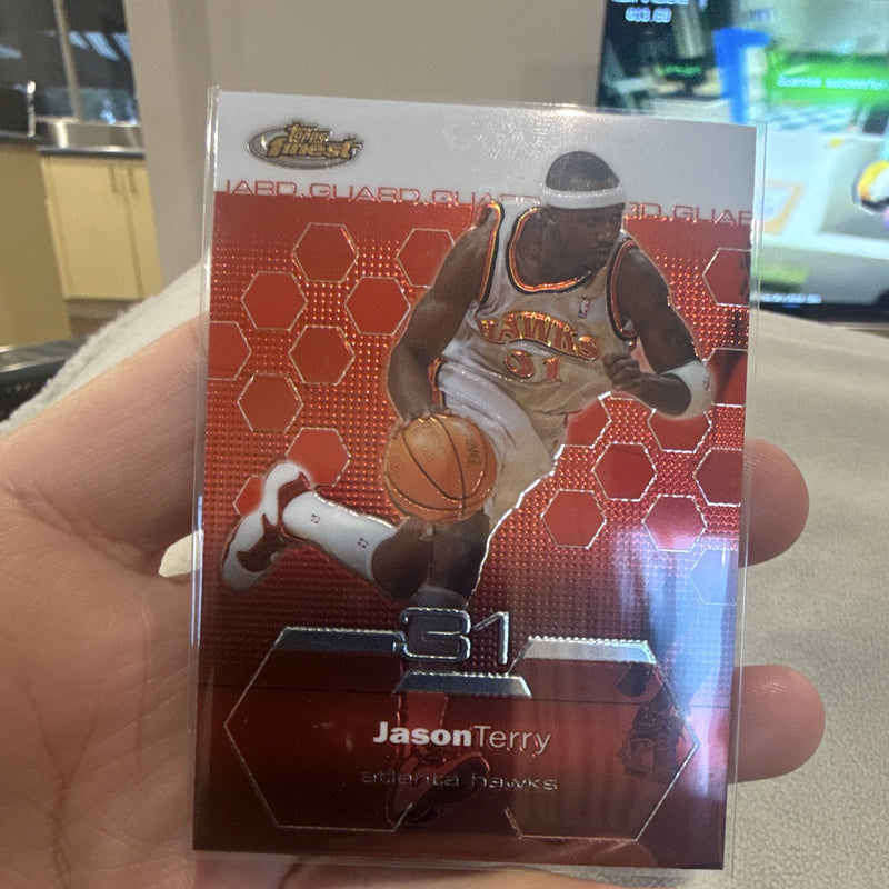 Topps Finest 2003 Jason Terry Atlanta Hawks #2 Parallel/Variety Basketball Card0