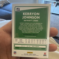 Panini Donruss 2020 Kerryon Johnson Press Proof Detroit Lions #99 NFL Card1