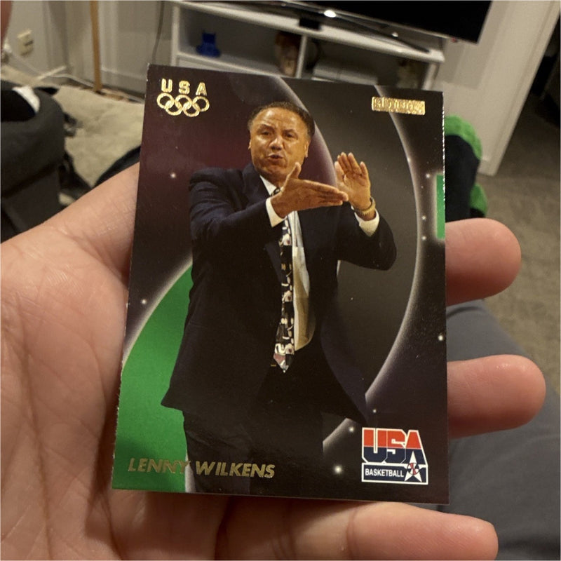 1996 SkyBox USA Basketball Coaches #51 Lenny Wilkens Olympic Games Card0