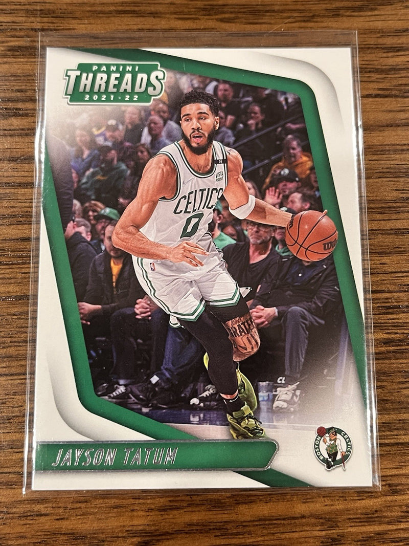 Panini 2021 22 Chronicles Threads Jayson Tatum Base Boston Celtics 961