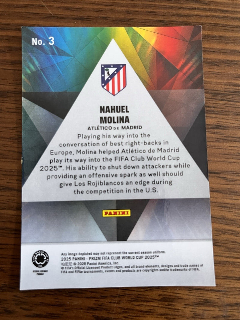Panini Prizm Prizmatic FIFA Club World Cup 2025 No. 3 Nahuel Molina2