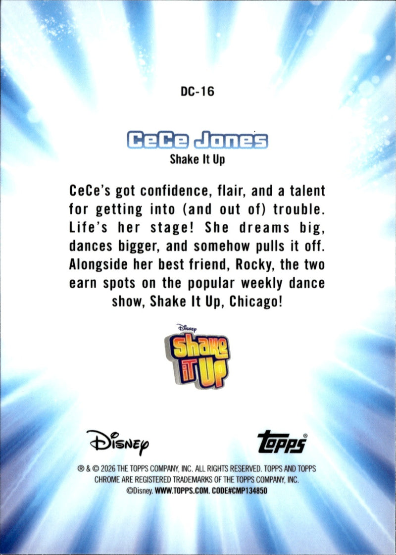 CeCe Jones Base Topps Chrome Disney   Disney Channel Throwback DC 16 NM1
