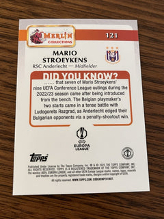 Topps Mario Stroeykens Rookie Merlin Collections UEFA Europa League RSC 1212