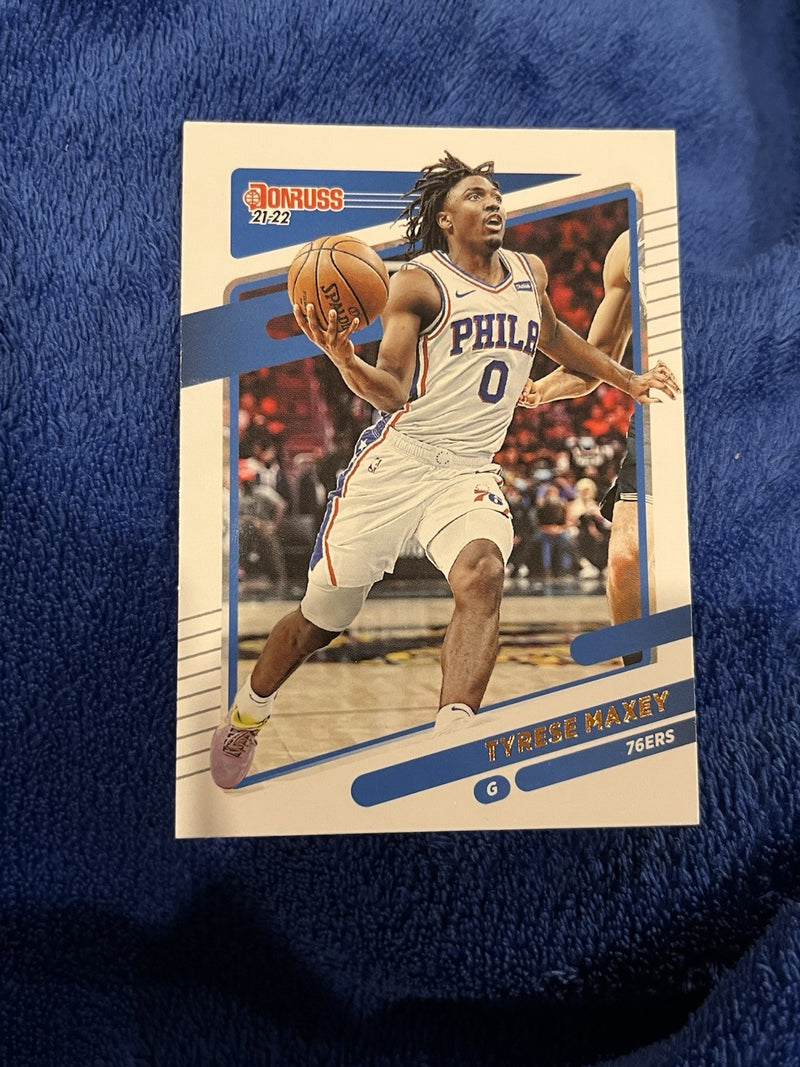 2021 22 Panini Donruss Tyrese Maxey Base Set Philadelphia 76ers #481