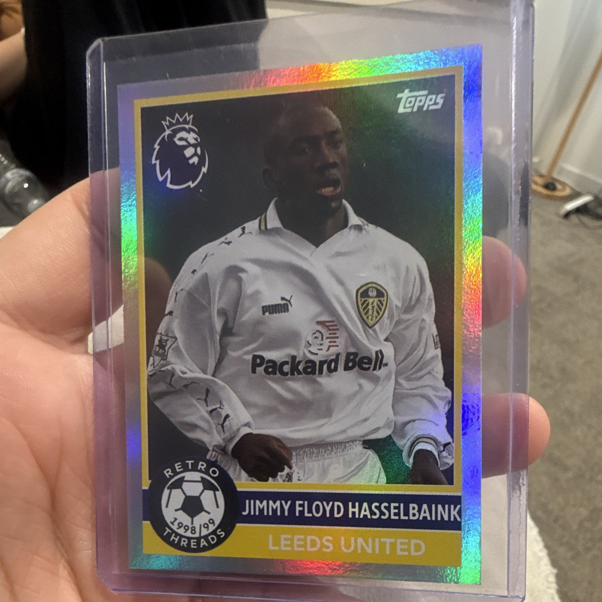 Jimmy Floyd Hasselbaink Retro Threads 1998/99 Topps Premier League 4000
