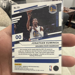 Panini 2021 22 Chronicles Prestige Basketball Jonathan Kuminga RC 55 Warriors1