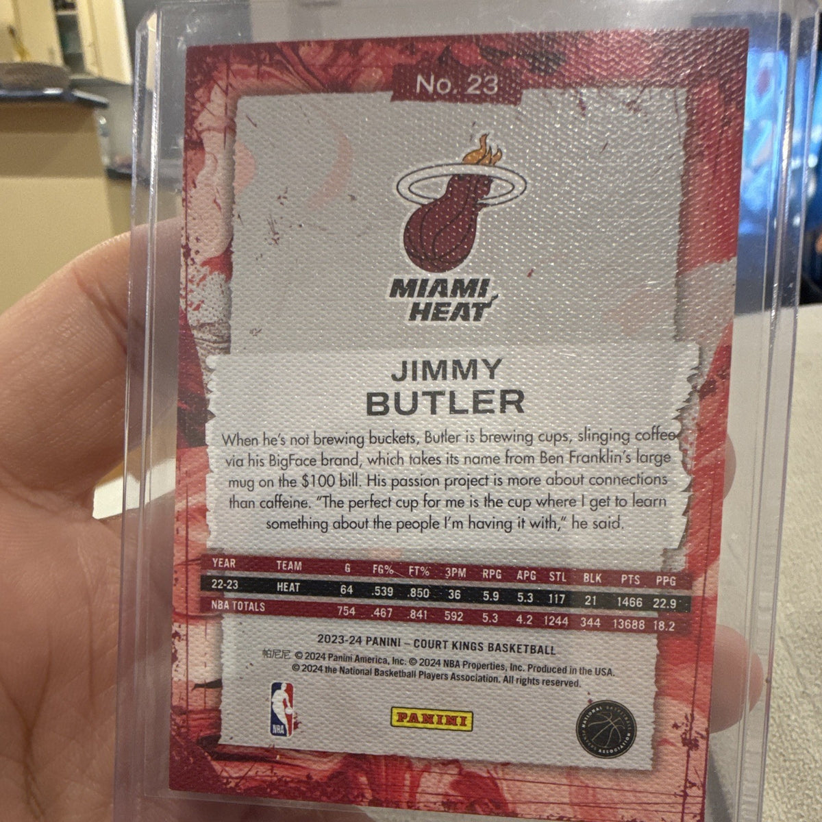 Panini 2023 24 Court Kings Jimmy Butler Miami Heat No. 23 Base Set1