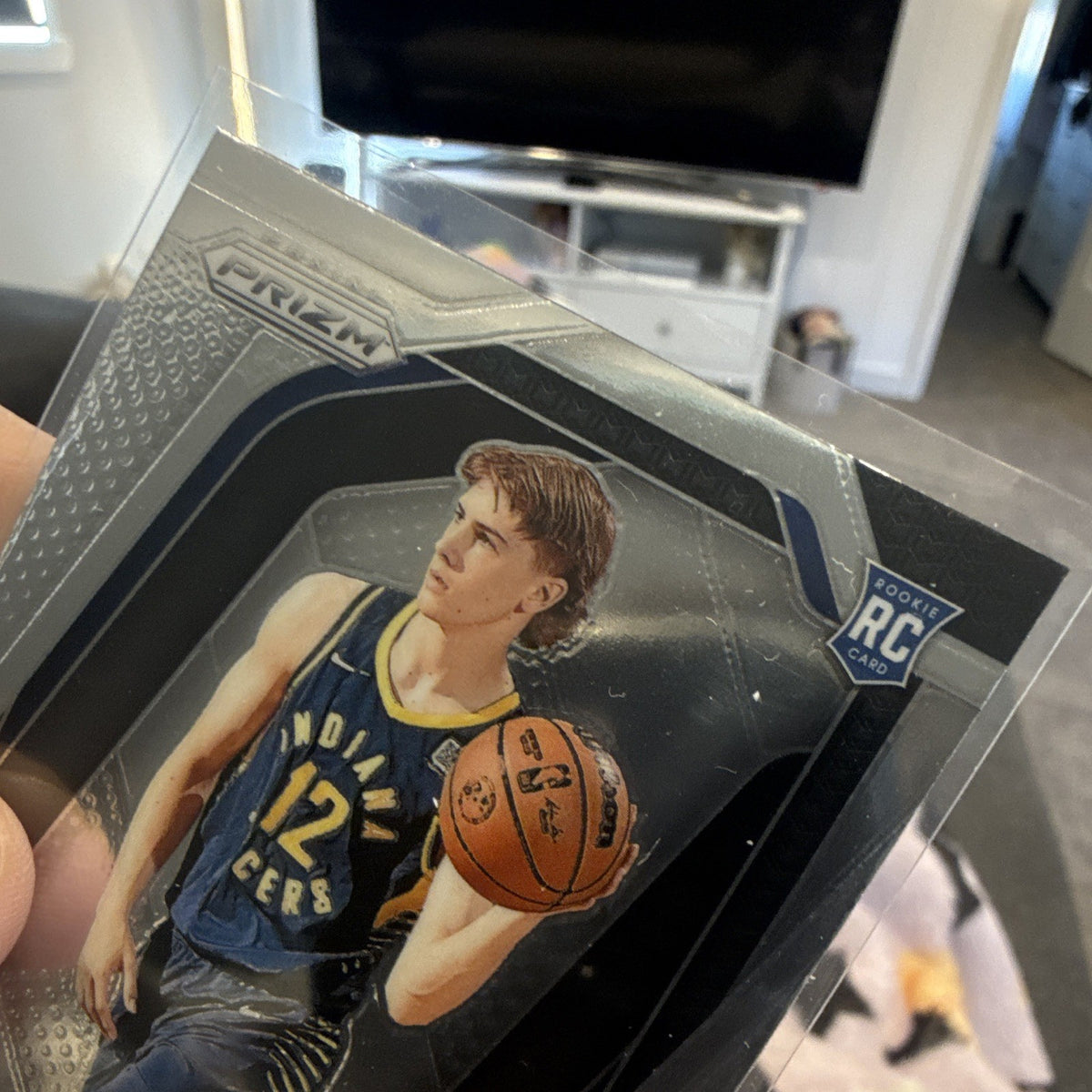 Panini 2024-25 Prizm Basketball Johnny Furphy Rookie RC #237 Indiana Pacers3
