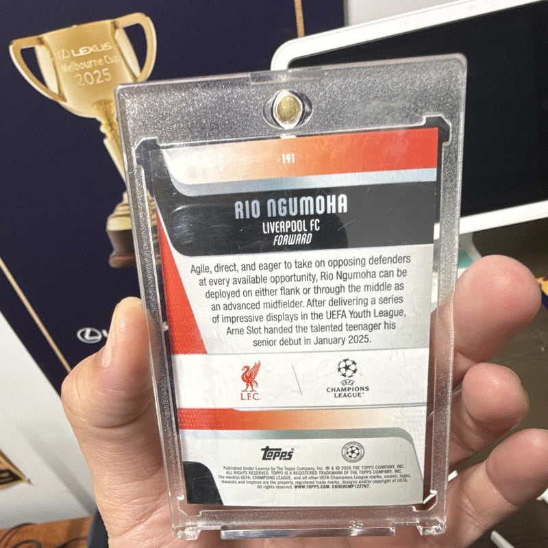 Topps Rio Ngumoha Rookie Liverpool FC UEFA Champions League #191 RC 081/2994