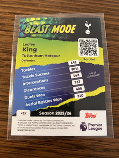 Topps Ledley King Beast Mode Topps Premier League 435 Tottenham 2025/26 Parallel2