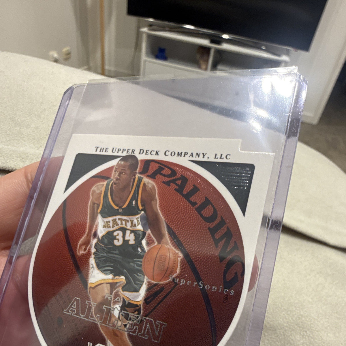 Upper Deck R. Allen Standing O Insert #73 Seattle SuperSonics 2003 Basketball2