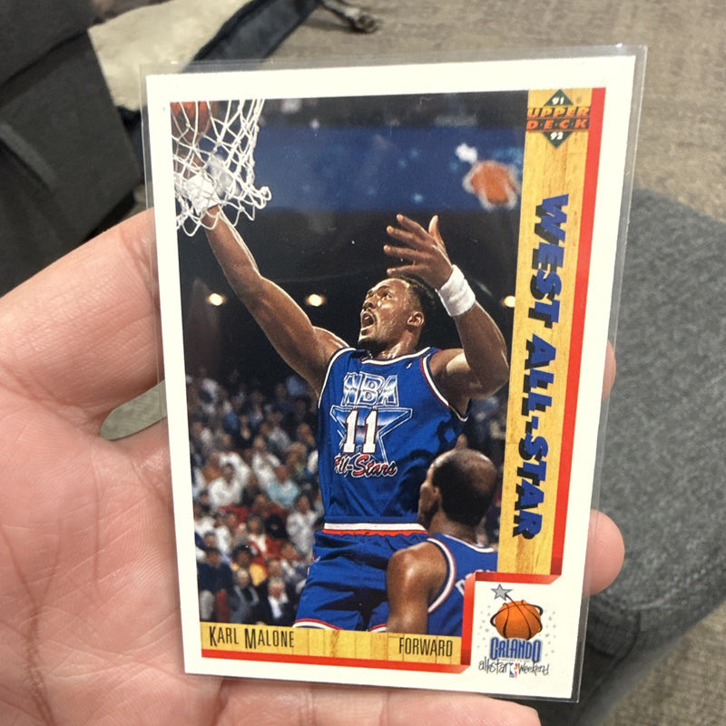 Upper Deck 1992 Upper Deck Karl Malone NBA All Star West All Star 466 Base0