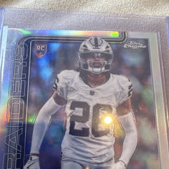 Topps Chrome Darien Porter Xfractor Refractor Rookie Las Vegas Raiders 3671
