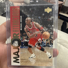 Upper Deck Michael Jordan Major Attractions Insert 1995 Chicago Bulls #3370