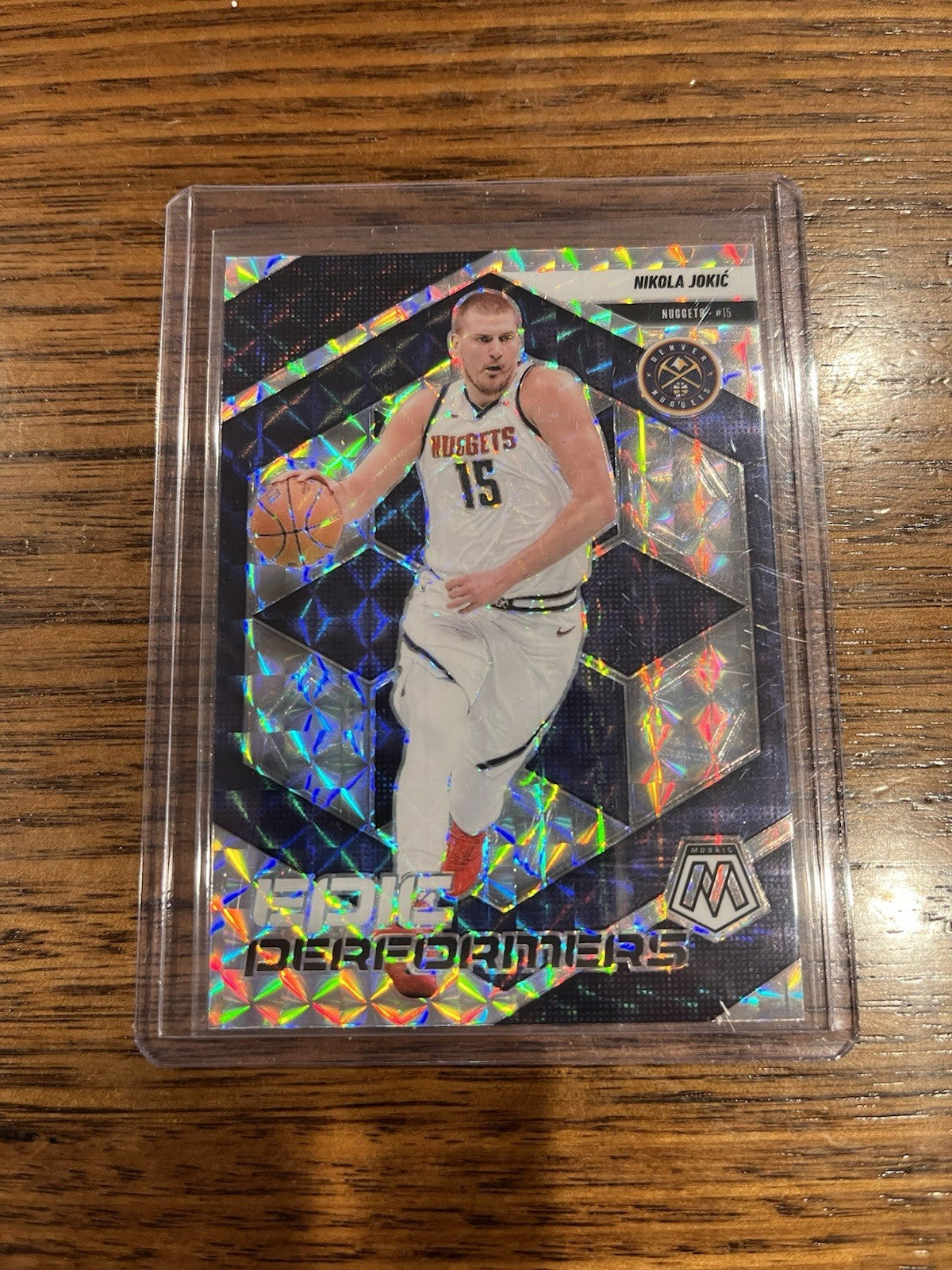 Panini 2024 25 Mosaic Nikola Jokić Epic Performers No. 8 Prizm Denver Nuggets0
