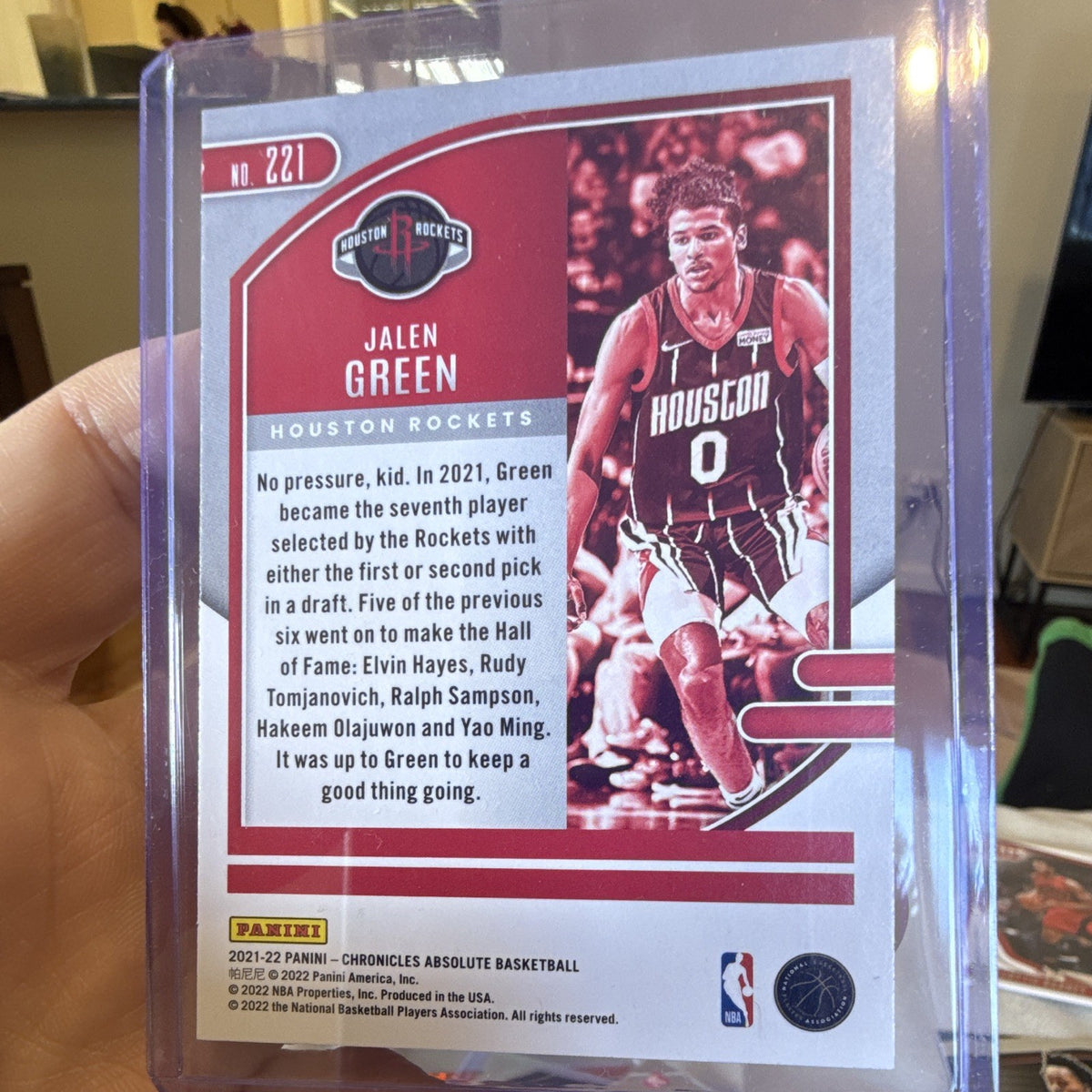 Panini 2021 22 Chronicles Absolute Jalen Green Rookie Houston Rockets #2211