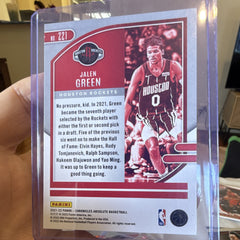 Panini 2021 22 Chronicles Absolute Jalen Green Rookie Houston Rockets #2211