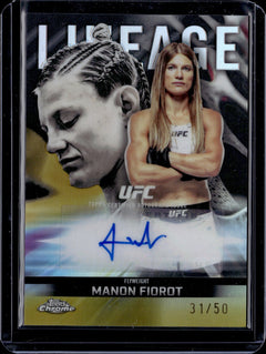Manon Fiorot Chrome Lineage Autographs Topps Chrome Sapphire Edition   CCA MF NM0